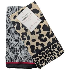 Capelli Animal Print Cotton Bandana Set